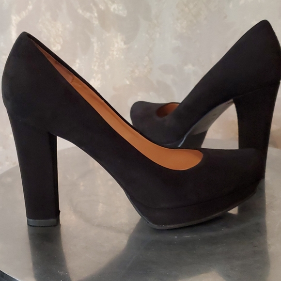 Luciano Barachini black suede high heel shoes 38 - Picture 2 of 9